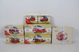 Corgi Classics - Seven boxed diecast predominately UK Fire Appliances from Corgi.