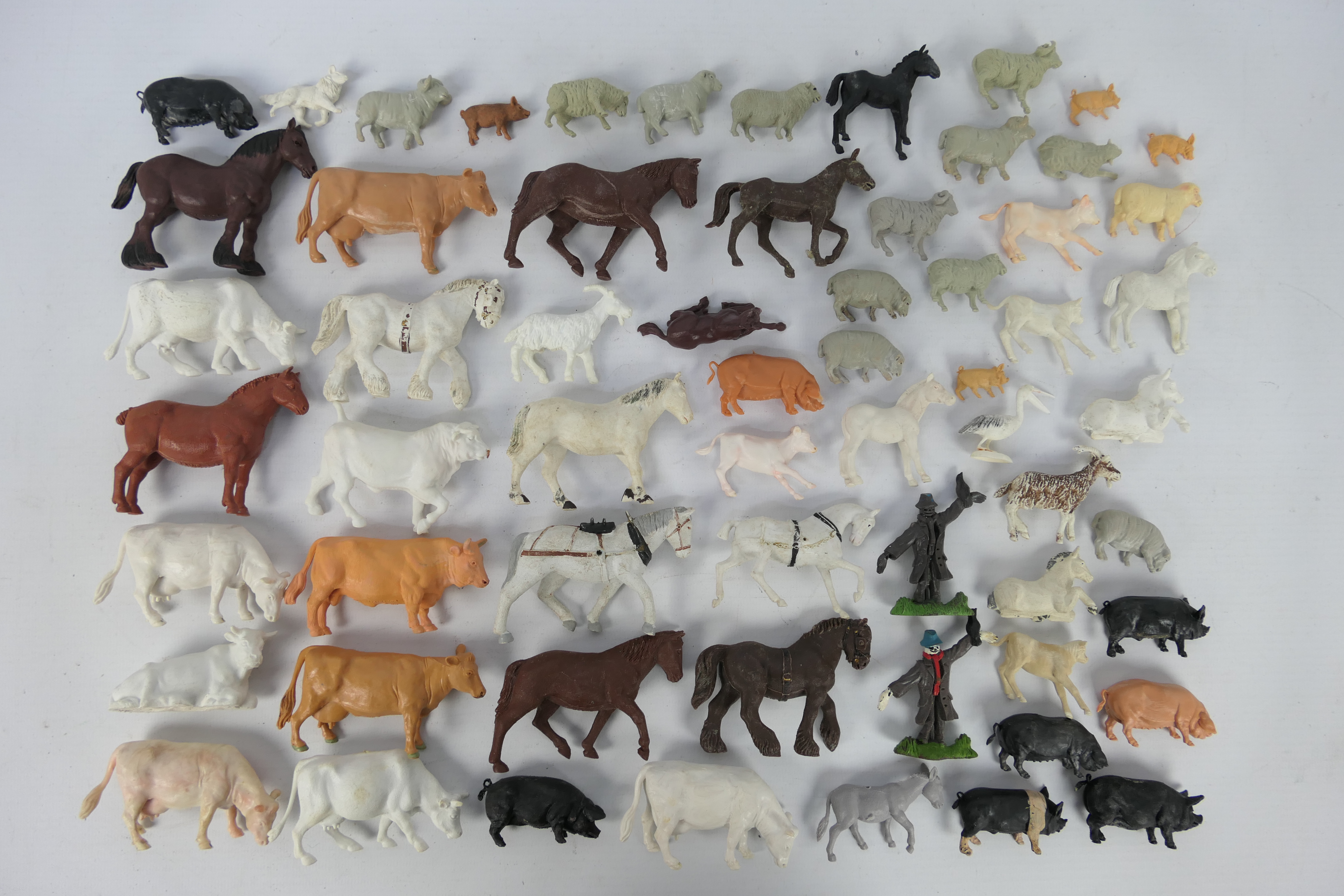 Britains - Cherilea - Other - A loose herd of Britains and Britains style plastic farm animals and