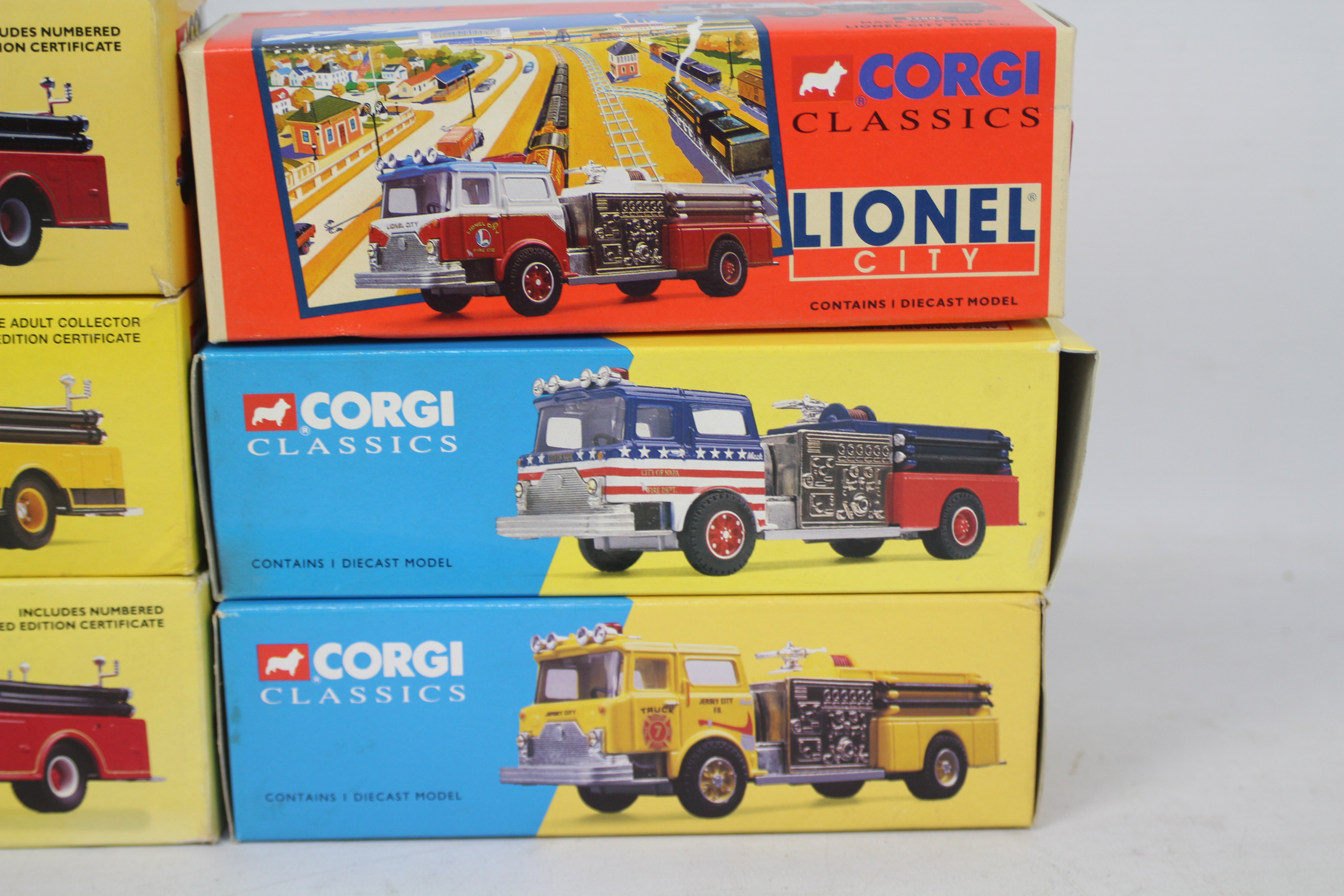 Corgi Classics - Six boxed predominately Limited Edition diecast US Fire Appliances from Corgi. - Image 3 of 6