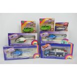 Siku - A collection of seven boxed and carded Siku diecast 'Police' themed vehicles in various