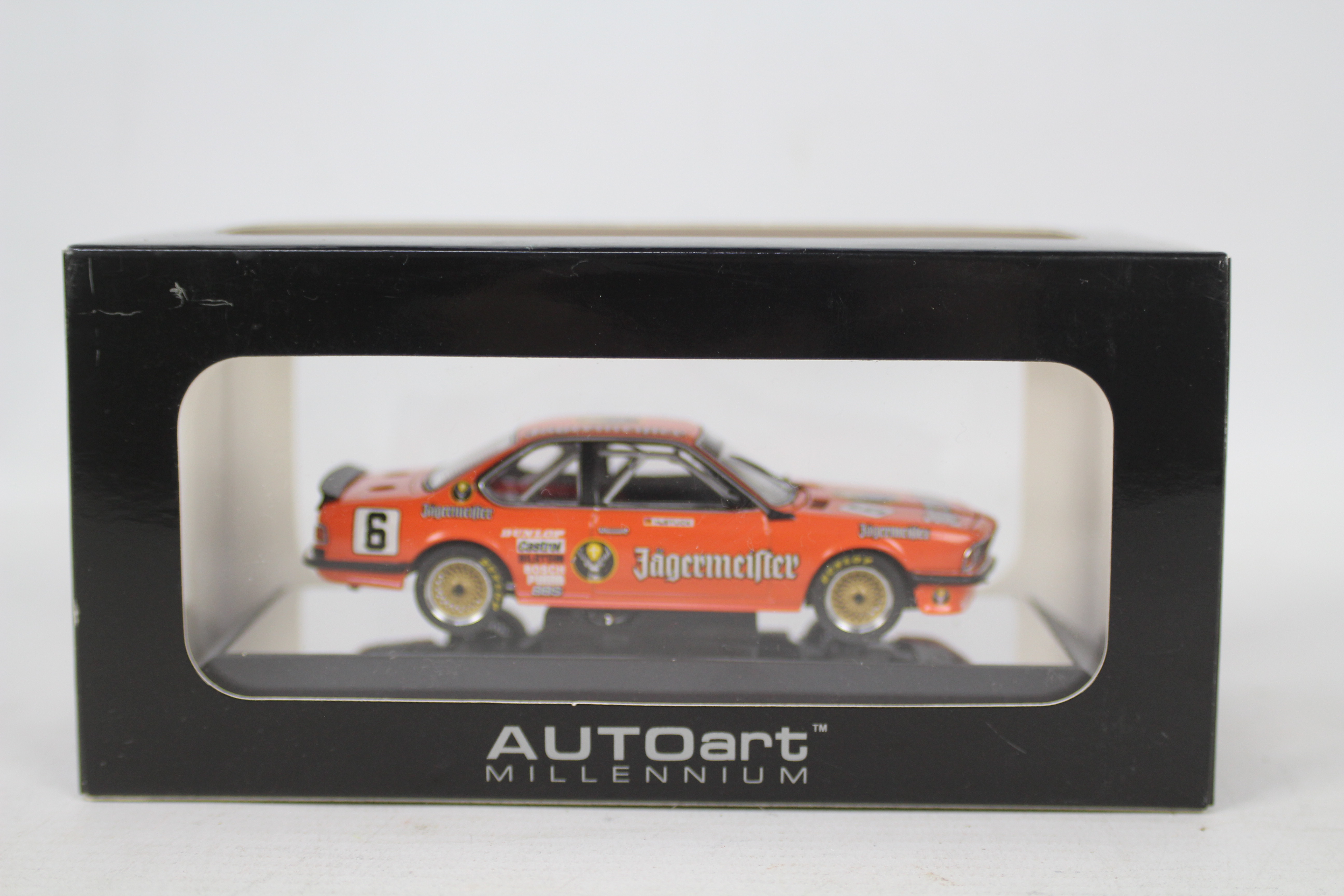 AutoArt - A boxed AutoArt 1:43 scale #68446 BMW 635 CSi Group A Racing RN6 1984 'Jagermeister'.