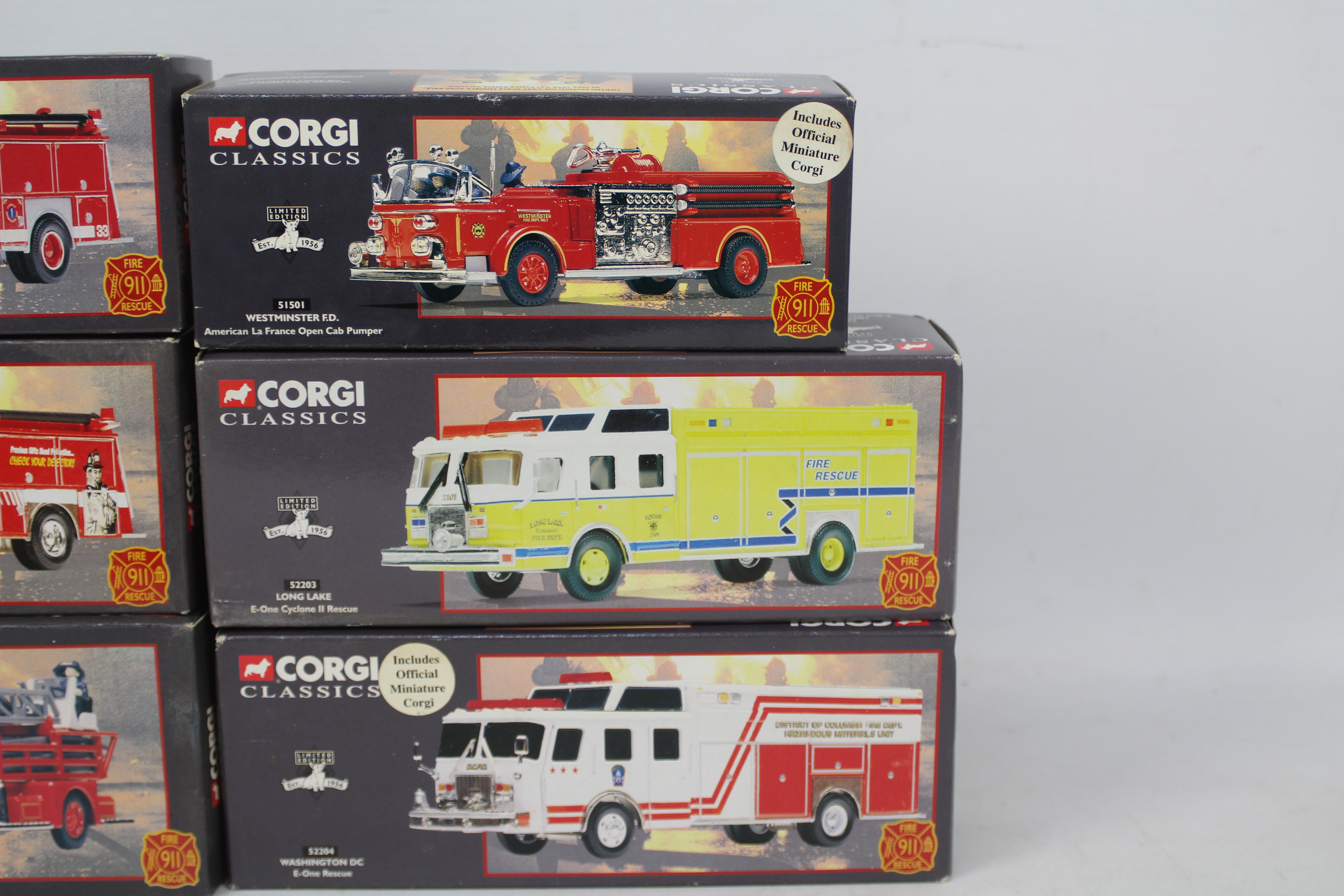 Corgi Classics - Six boxed Limited Edition diecast US Fire Appliances from the Corgi 911 Fire - Bild 3 aus 5