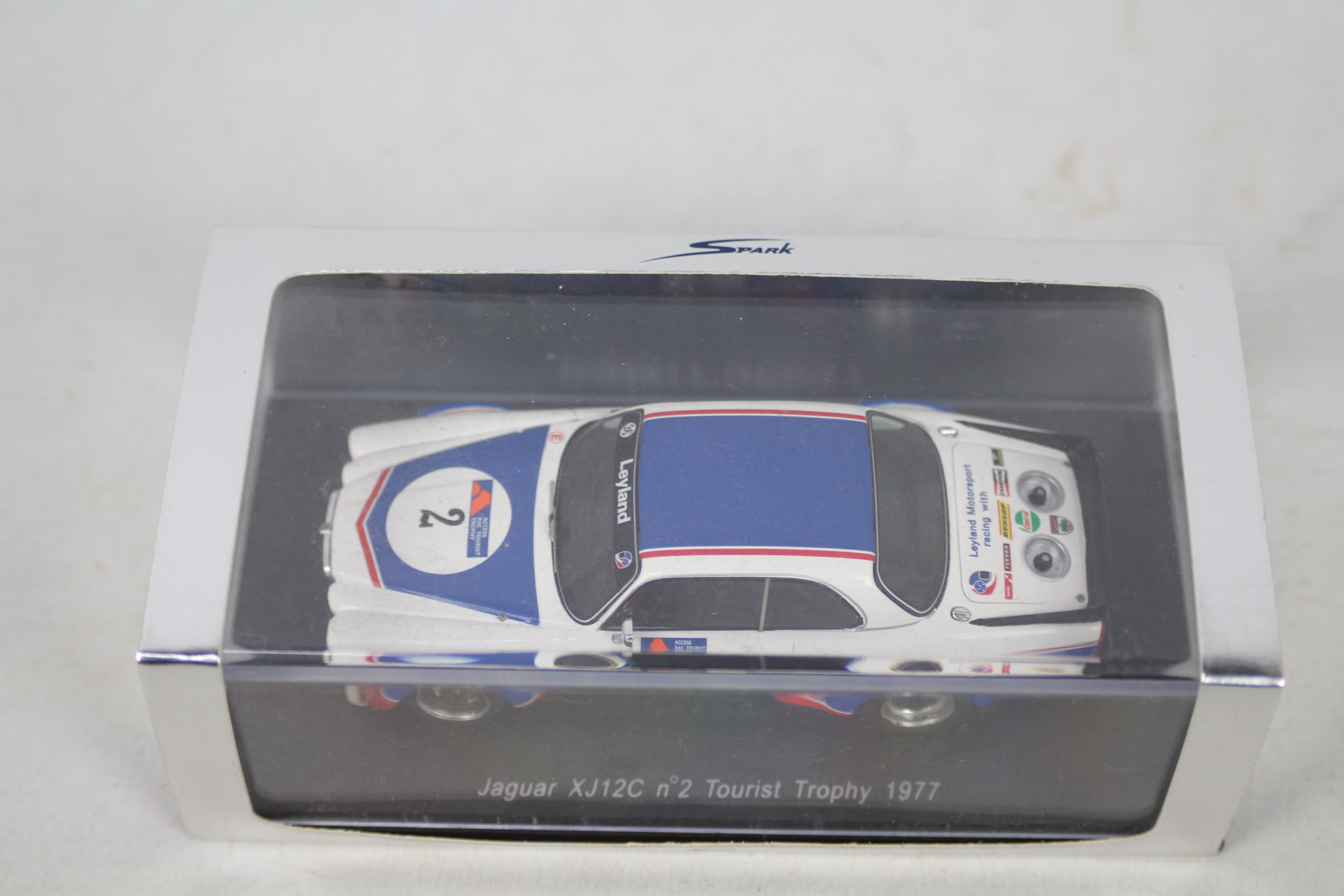 Spark - A boxed Spark 1:43 scale #4S0778 Jaguar XJ12C RN2 Tourist Trophy 1977. - Image 2 of 4