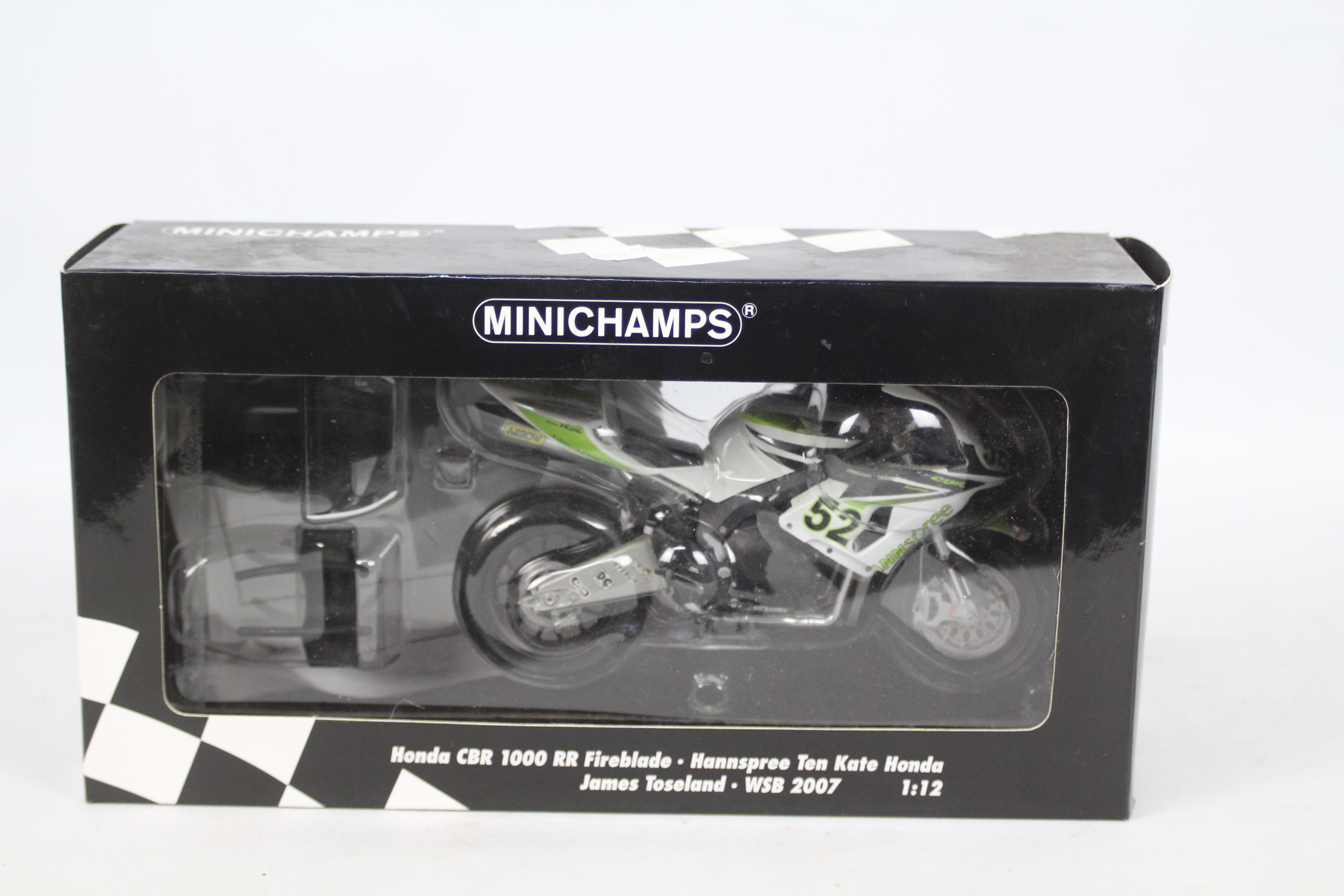 Minichamps - A boxed Minichamps #1220712252 HondaCBR 1000 RR Fireblade ,
