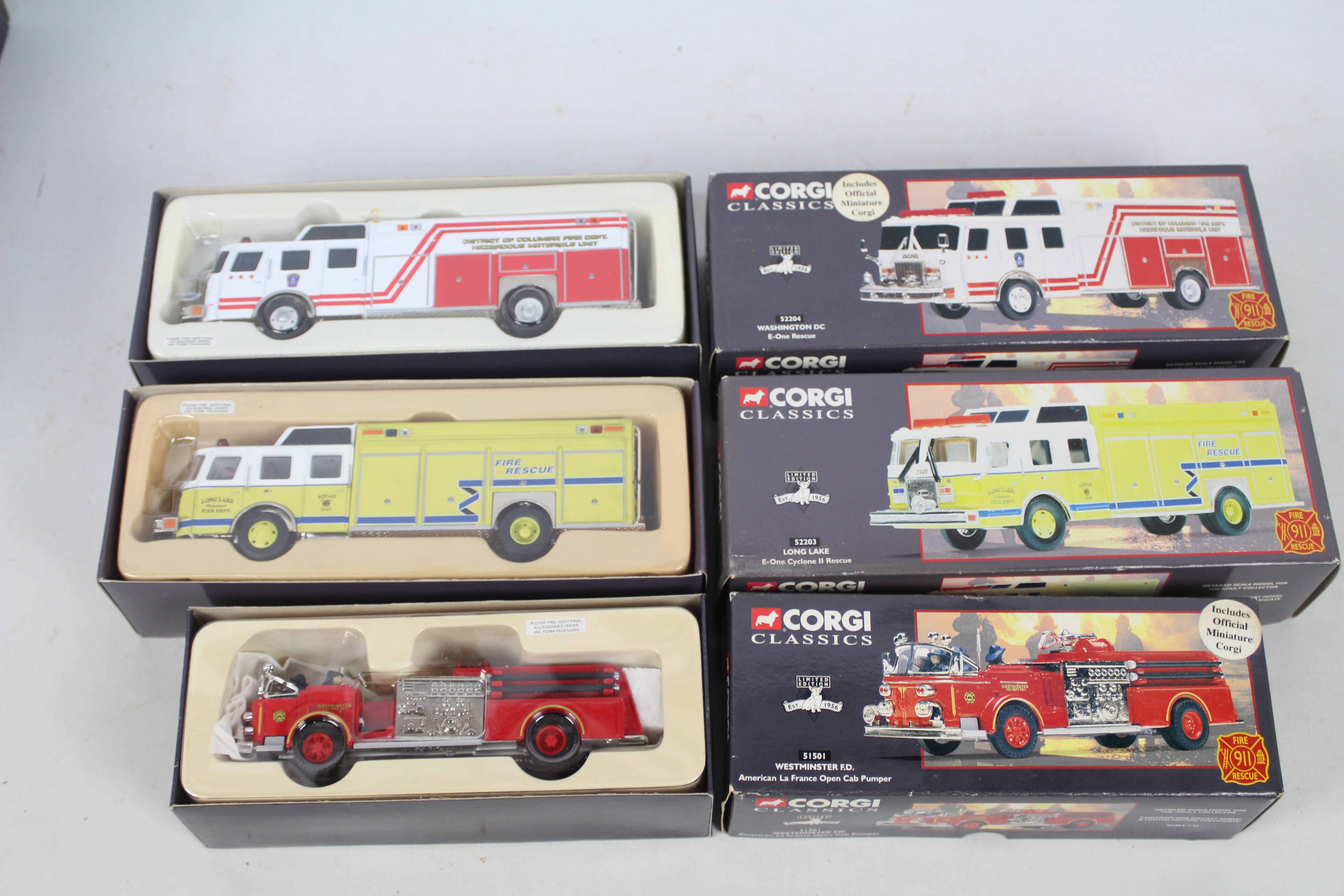 Corgi Classics - Six boxed Limited Edition diecast US Fire Appliances from the Corgi 911 Fire - Bild 5 aus 5