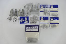 Phoenix Model Developments - Asset - Other - A group of loose and packeted white metal figures and