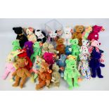 TY Beanie Babies - Approx 30 Beanie Babies to include; Curly, Peace and Iggy.
