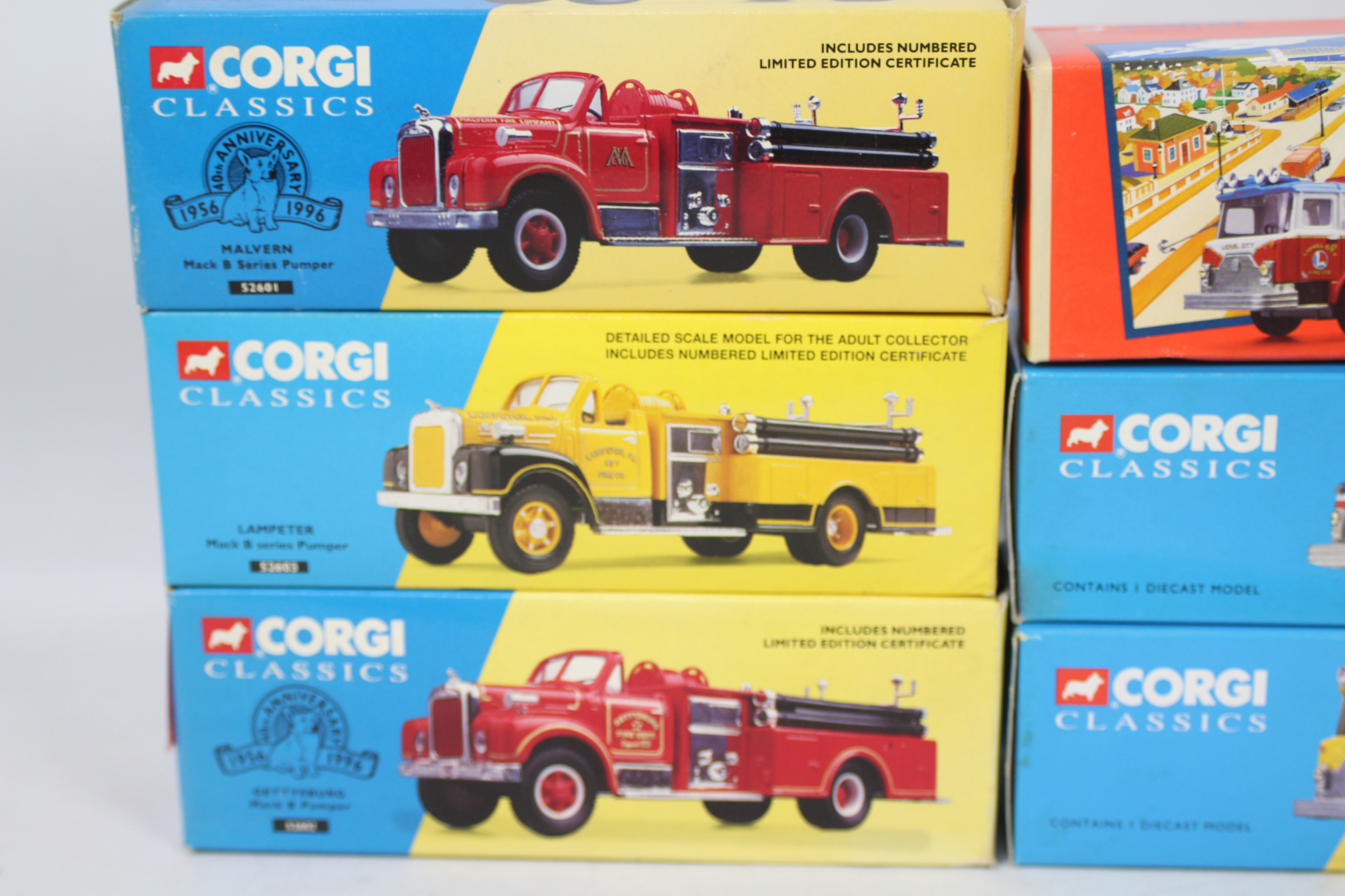 Corgi Classics - Six boxed predominately Limited Edition diecast US Fire Appliances from Corgi. - Image 2 of 6