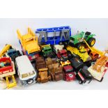 Fisher Price - Foundation - YCT - 15 x large scale trucks and some trailers including Fisher Price