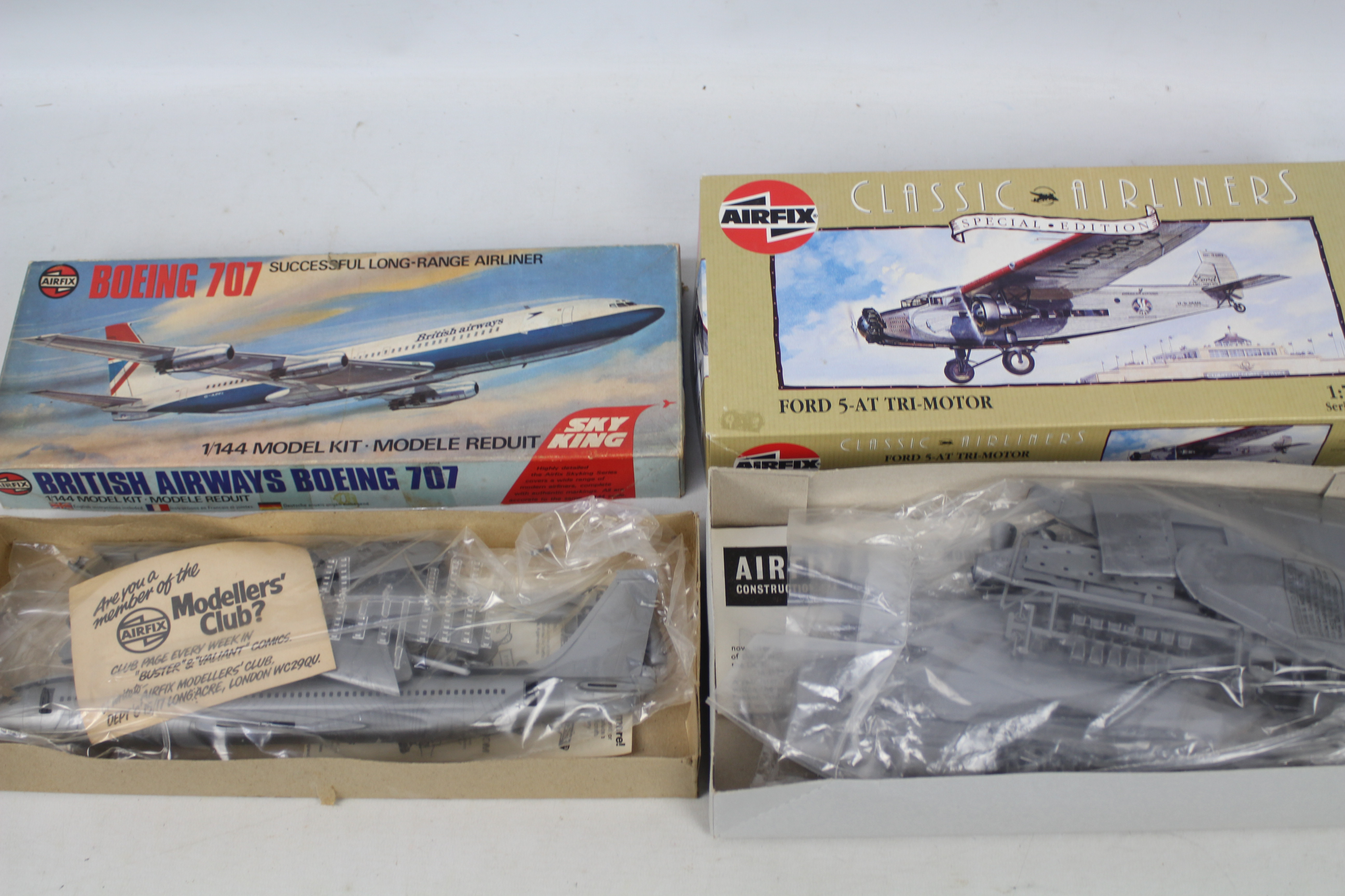Matchbox - Revell - Airfix - Five boxed military and civilian plastic model aircraft kits in - Image 3 of 3