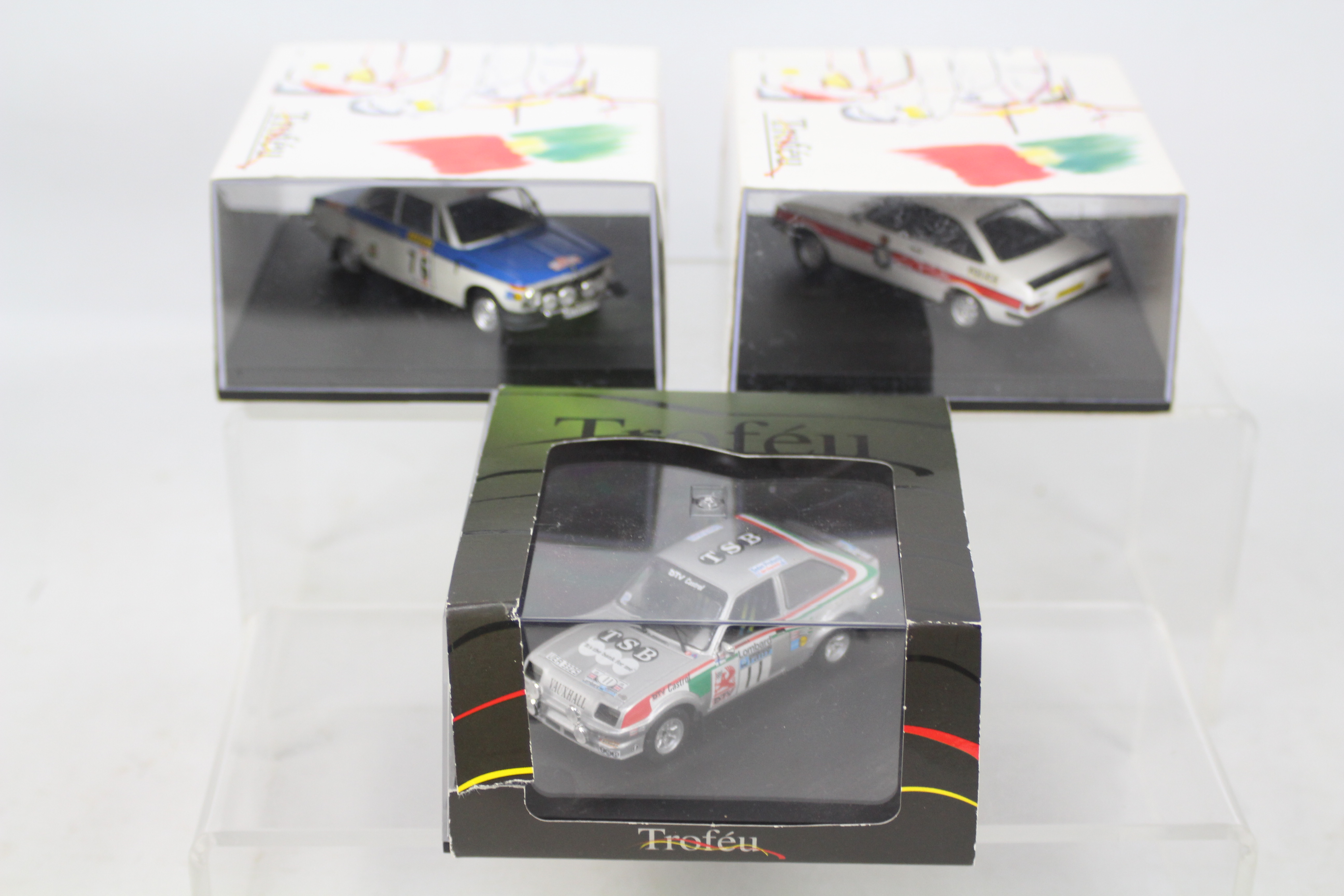 Trofeu - Three boxed 1:43 scale diecast model cars from Trofeu.