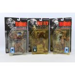 McFarlane Toys - Movie Maniacs - 3 x unopened carded figures with replica movie posters,