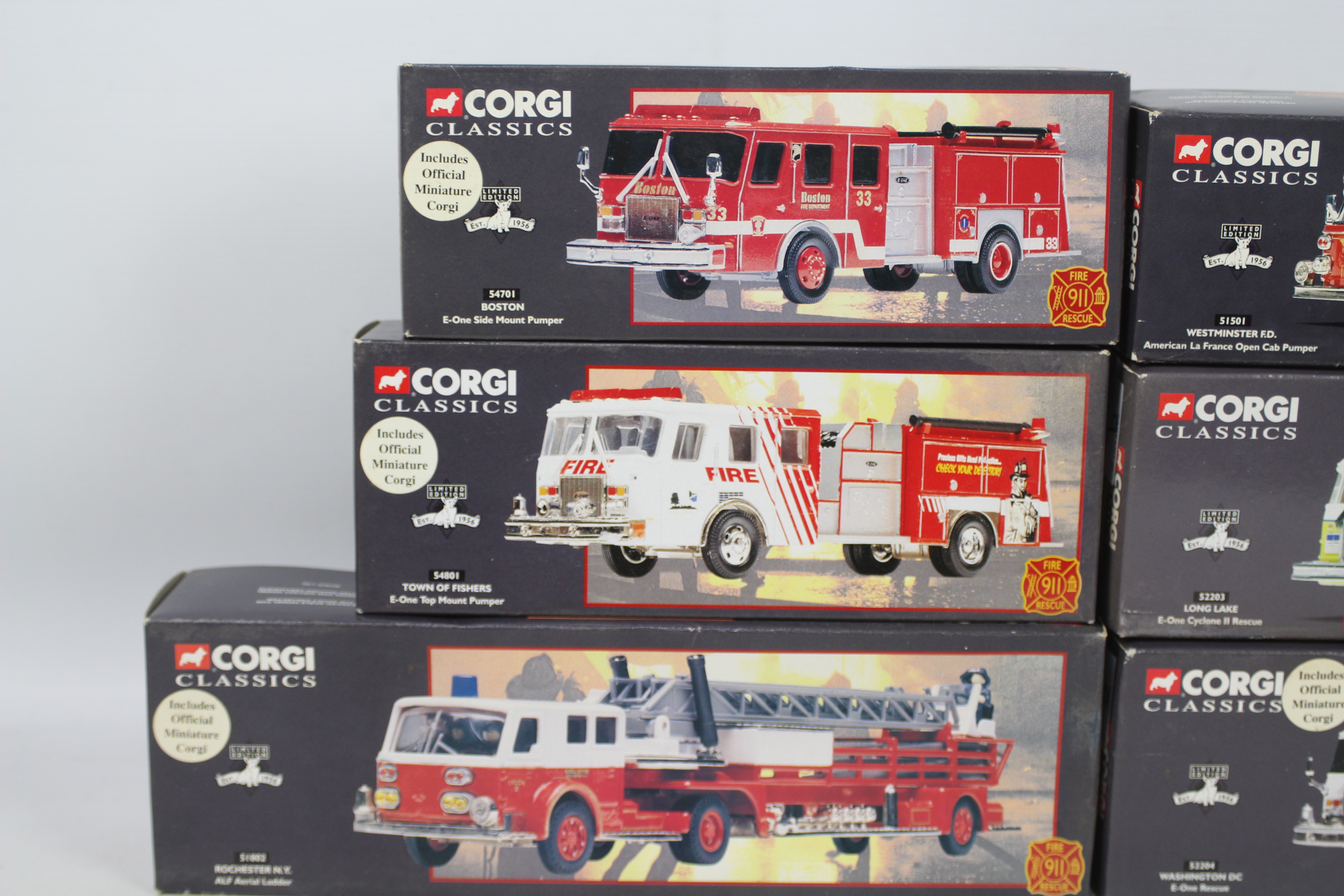 Corgi Classics - Six boxed Limited Edition diecast US Fire Appliances from the Corgi 911 Fire - Bild 2 aus 5