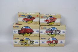 Corgi Classics - Six boxed diecast US Fire Appliances / vehicles from Corgi.