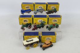 Matchbox Yesteryear - 8 x boxed early Yesteryear models, Allchin Traction Engine # No1,