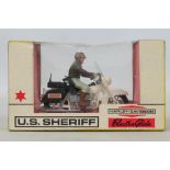 Britains - A boxed Britains #9692 US Sheriff Harley Davidson 'Electra-Glide' Motorcycle.