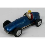 Scalextric - Tinplate - An unboxed 1950s tinplate Ferrari 4.5L model in blue. # C52.