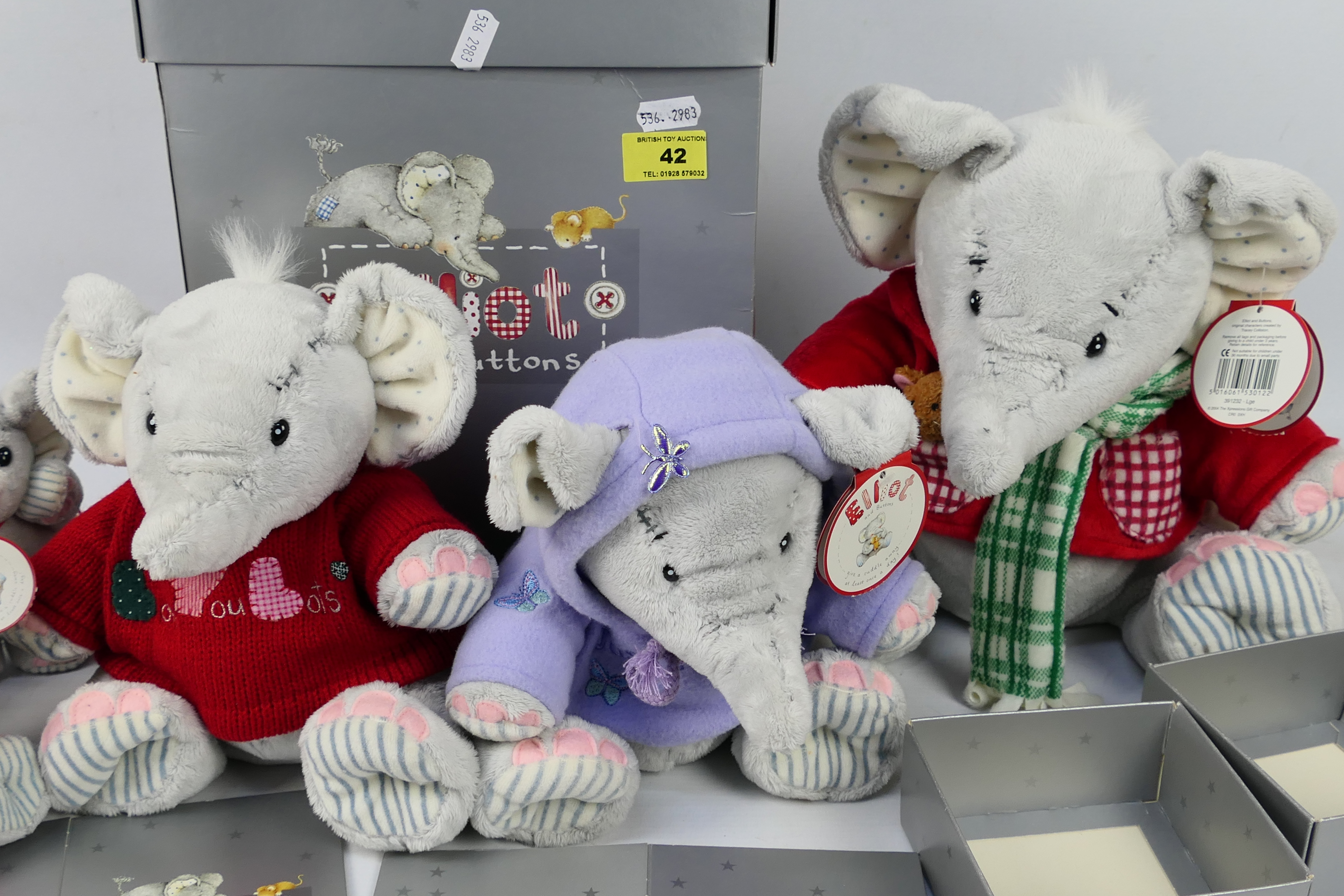 Elliot and Buttons plush bears, Tracey Colliston, - Image 3 of 3