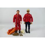 Palitoy - Action Man - 2 x unboxed flock haired Action Man figures in one in Canadian Mountie