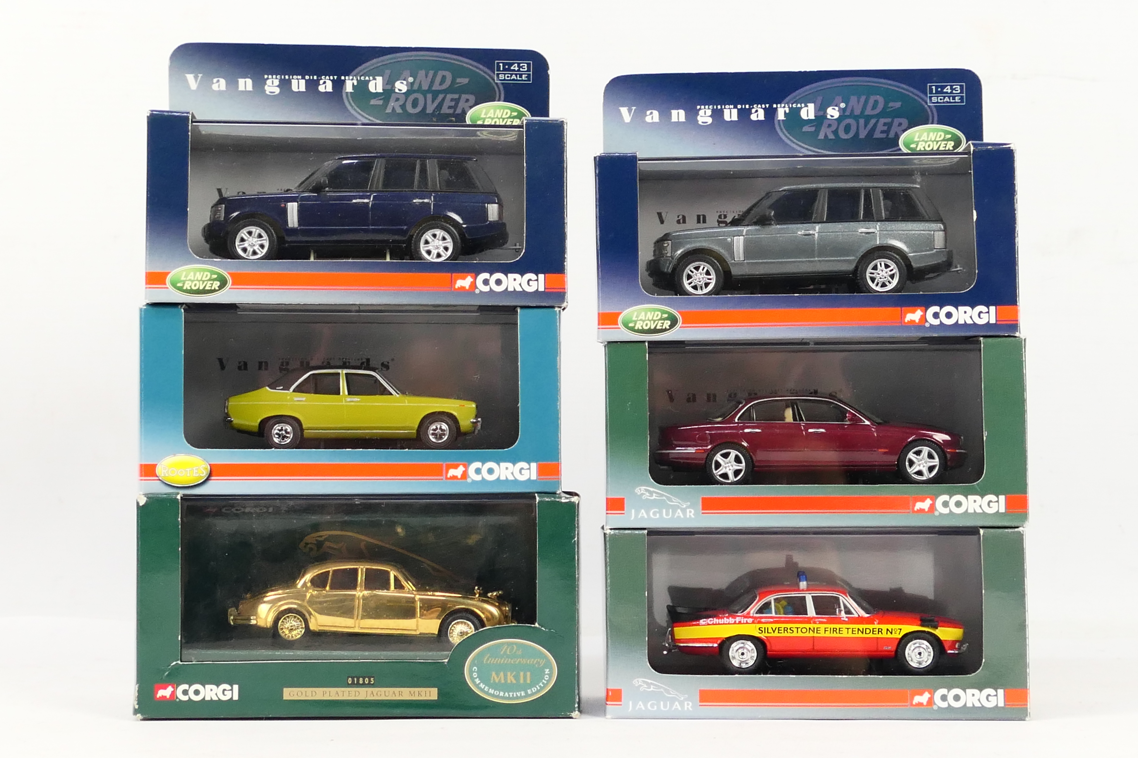 Vanguards - Six boxed Limited Edition diecast 1:43 scale model vehicles from Vanguards.