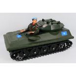 Palitoy - Hasbro - Action Man - An unboxed 1970s Alvis Scorpion Tank and a 40th Anniversary Tank
