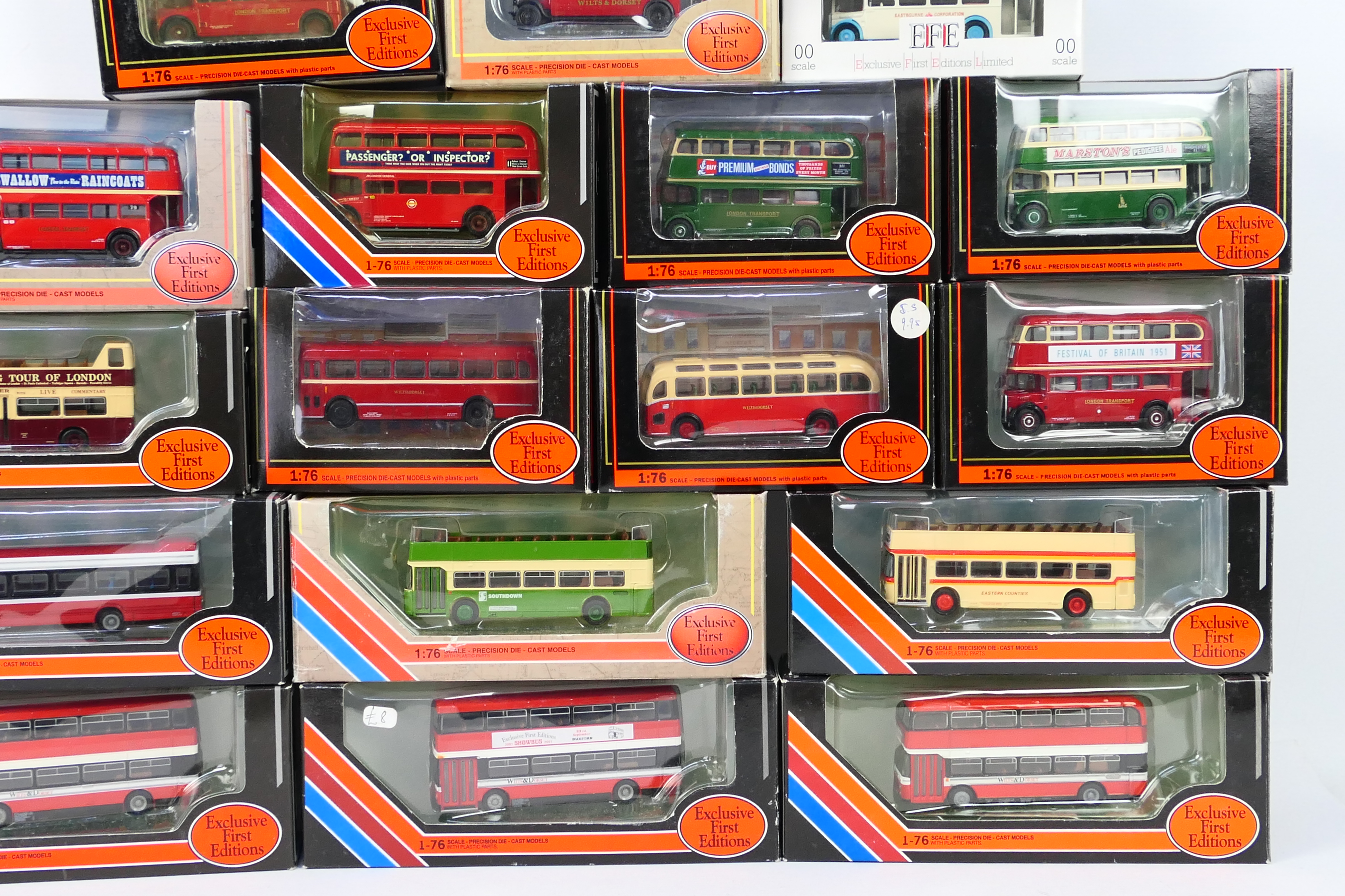 EFE - 17 x boxed 1:76 scale EFE buses and coaches - Lot includes a #18502 Bristol VR 2 'Eastern - Image 3 of 4