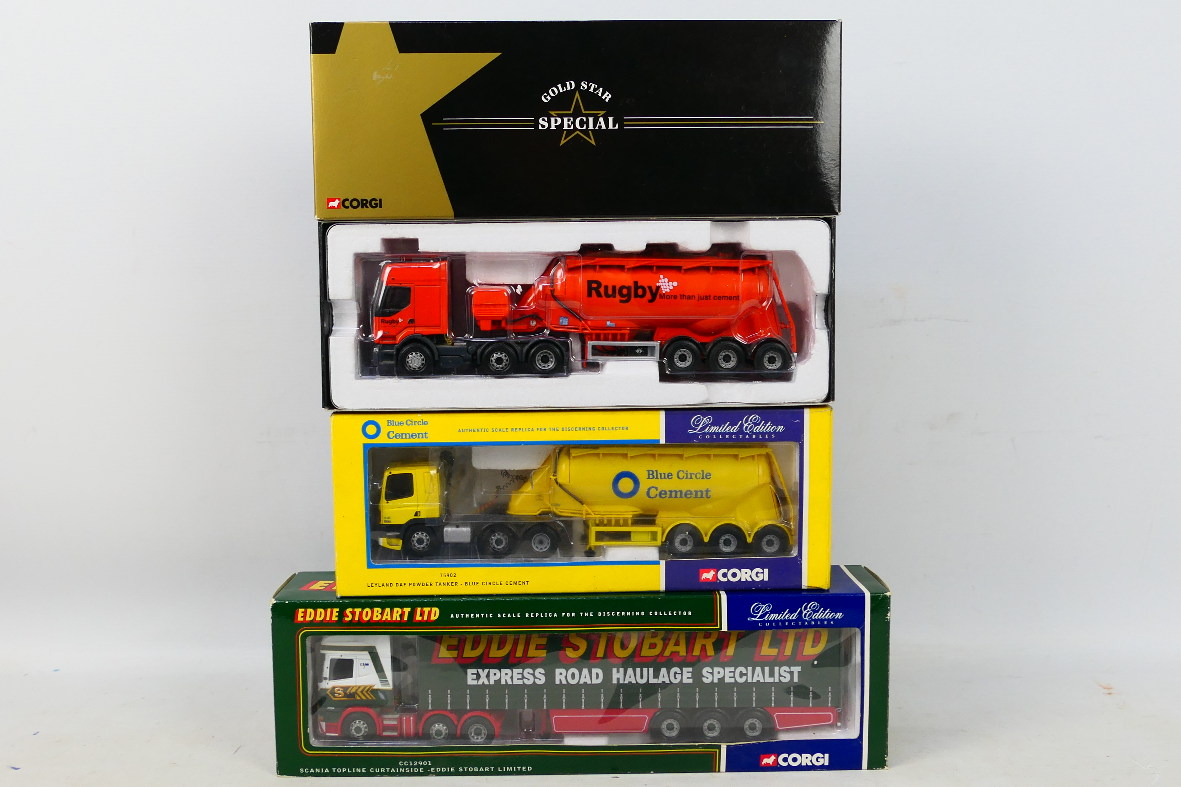 Corgi - A trio of boxed 1:50 scale Limited Edition diecast trucks from Corgi.