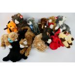 TY Beanie Animals - 13 TY Beanie Animals, to include: Kitty,