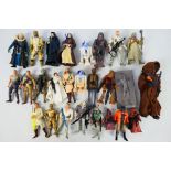 Kenner - Star Wars - 26 x unboxed figures including Princess Leia, Han Solo in Hoth Gear, EV-9D9,