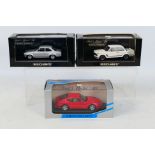 Minichamps - Three boxed diecast 1:43 scale model cars from Minichamps.