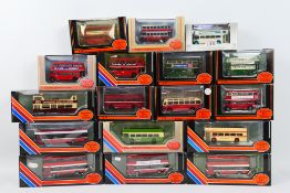 EFE - 17 x boxed 1:76 scale EFE buses and coaches - Lot includes a #18502 Bristol VR 2 'Eastern