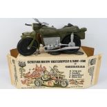 Cherilea - Battle Force - Action Man - A boxed Cherilea German Army Motorcycle & Sidecar # 2605.