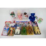 TY Beanie Babies - 9 Boxed TY Beanie Babies and 3 Unboxed TY Beanie Babies, to include: Snowgirl,