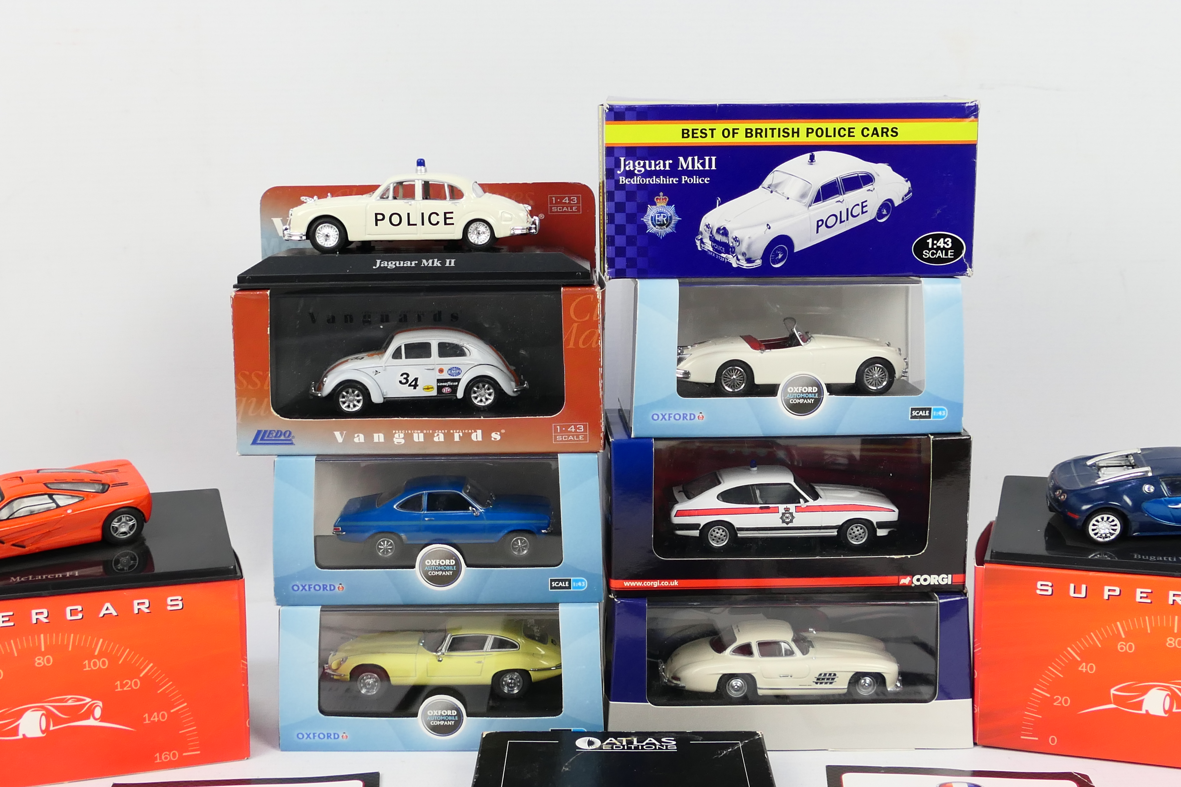 Oxford Diecast - Atlas Editions - Corgi - Nine boxed 1:43 scale diecast model vehicles. - Image 2 of 4