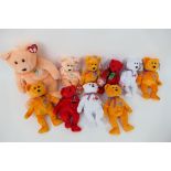 TY Beanie Babies - 9 TY Beanie Babies and 1 Beanie Buddies, to include: Mistletoe, Celebrations,