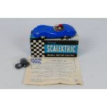 Scalextric - A boxed Lister Jaguar racing car in blue # MM/C.56.