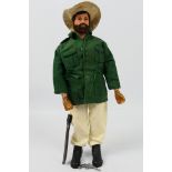 Palitoy - Action Man - An unboxed bearded flock haired Action Man figure in Jungle Explorer outfit.