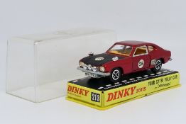 Dinky Toys - A boxed Dinky #213 Ford Capri Rally Car.