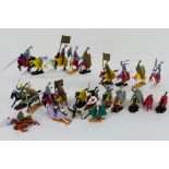 Timpo - 24 x mounted Knights and Crusaders figures.