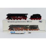 Piko - A boxed Piko #5/6325 BR01 4-6-2 HO gauge steam locomotive and tender.