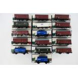 Piko - A boxed rake of 16 HO gauge predominately freight rolling stock wagons and tankers.
