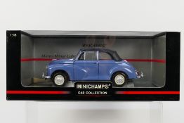 Minichamps - A boxed Minichamps 'Car Collection' 1:18 scale Morris Minor Cabriolet.