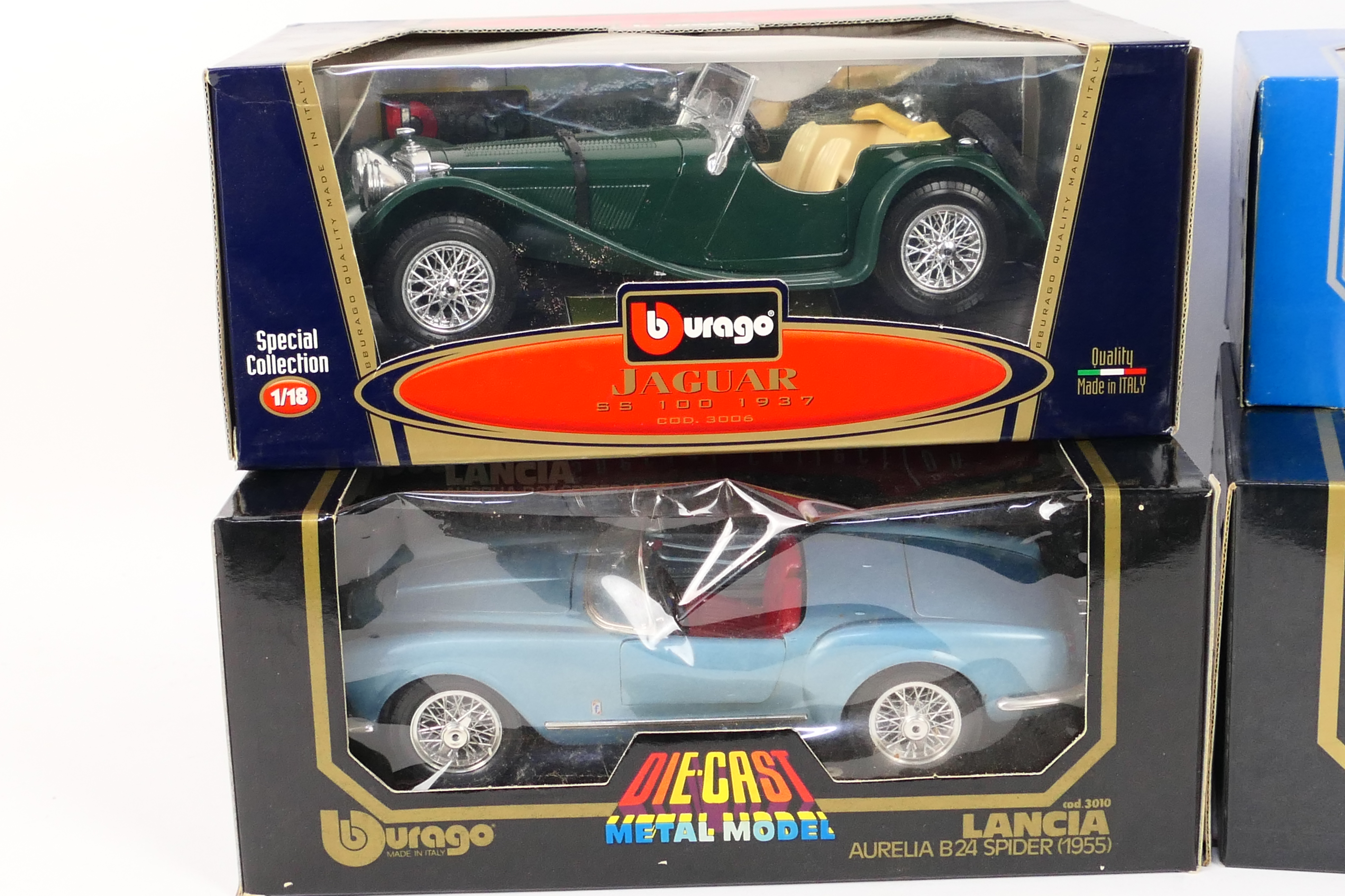 Bburago - Four boxed Bburago diecast model vehicles in 1:18 and 1:24 scales. - Image 2 of 3