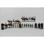 Britains - John Gardner - 31 x unboxed figures 9 x of which are on horseback. Includes H.M.