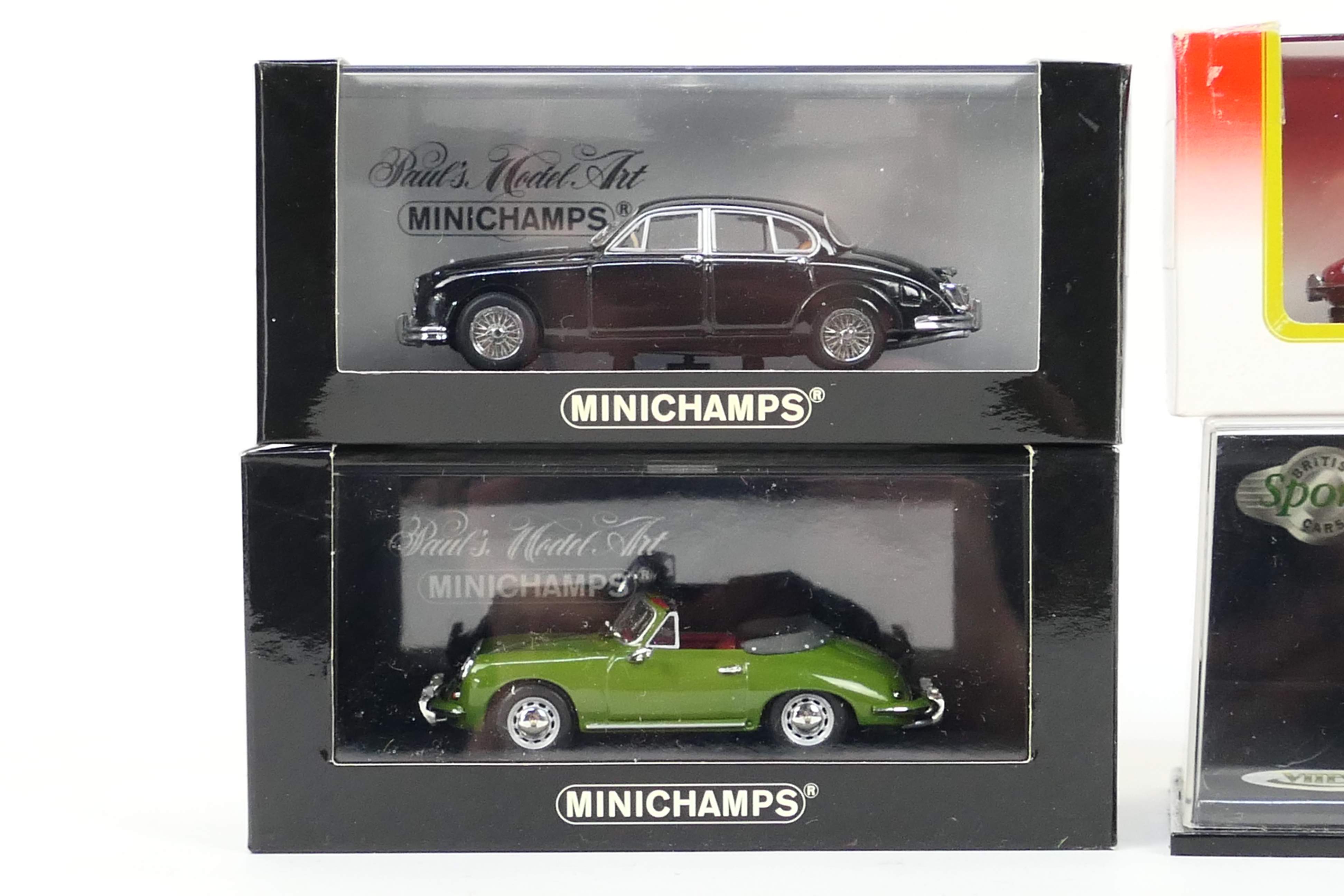 Minichamps - Vitesse - Kyosho - Four boxed diecast 1:43 scale model cars. - Image 2 of 3