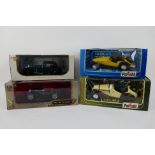 Signature Models - Road Signature - Polistil - Four boxed diecast model vehicles in 1:18 scale.