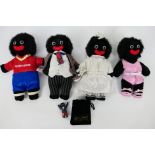 Steiff, James Robertson and Co - 4 x 1999 Robertsons soft toy Golly dolls,