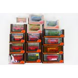 EFE - A group of 15 boxed 1:76 scale diecast model buses from EFE.