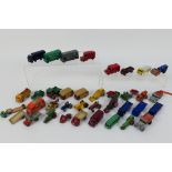 Matchbox - Lesney - Dinky Dublo - 36 unboxed playworn diecast model vehicles.