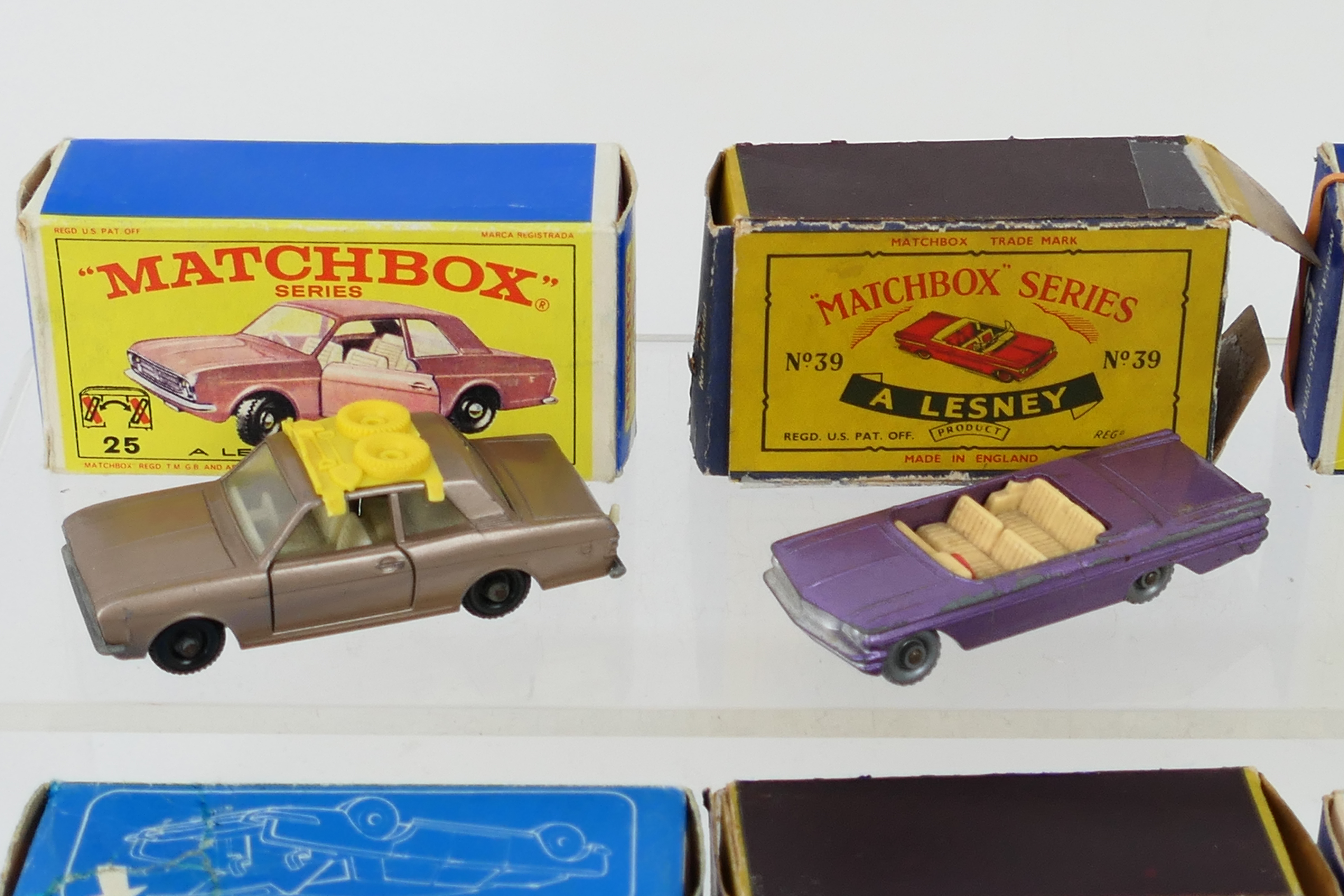 Matchbox - 6 x boxed models including Ford GT in white with red hubs # 41, - Image 2 of 8